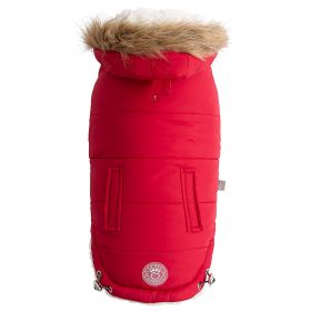 GF Pet Reversible Chalet Jacket (Color: Red, size: 2XS)