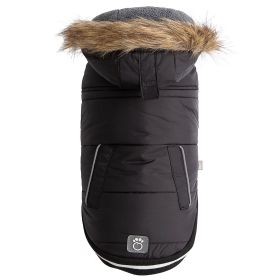 GF Pet Creekside Snowsuit (Color: Black, size: M)